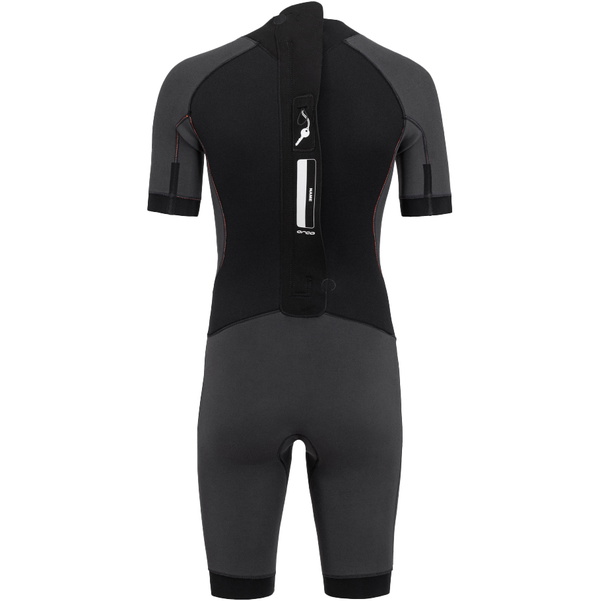 2026 Orca Mens Vitalis Back Zip Open Water Swim Shorty Våddragt NN2Y0 - Black